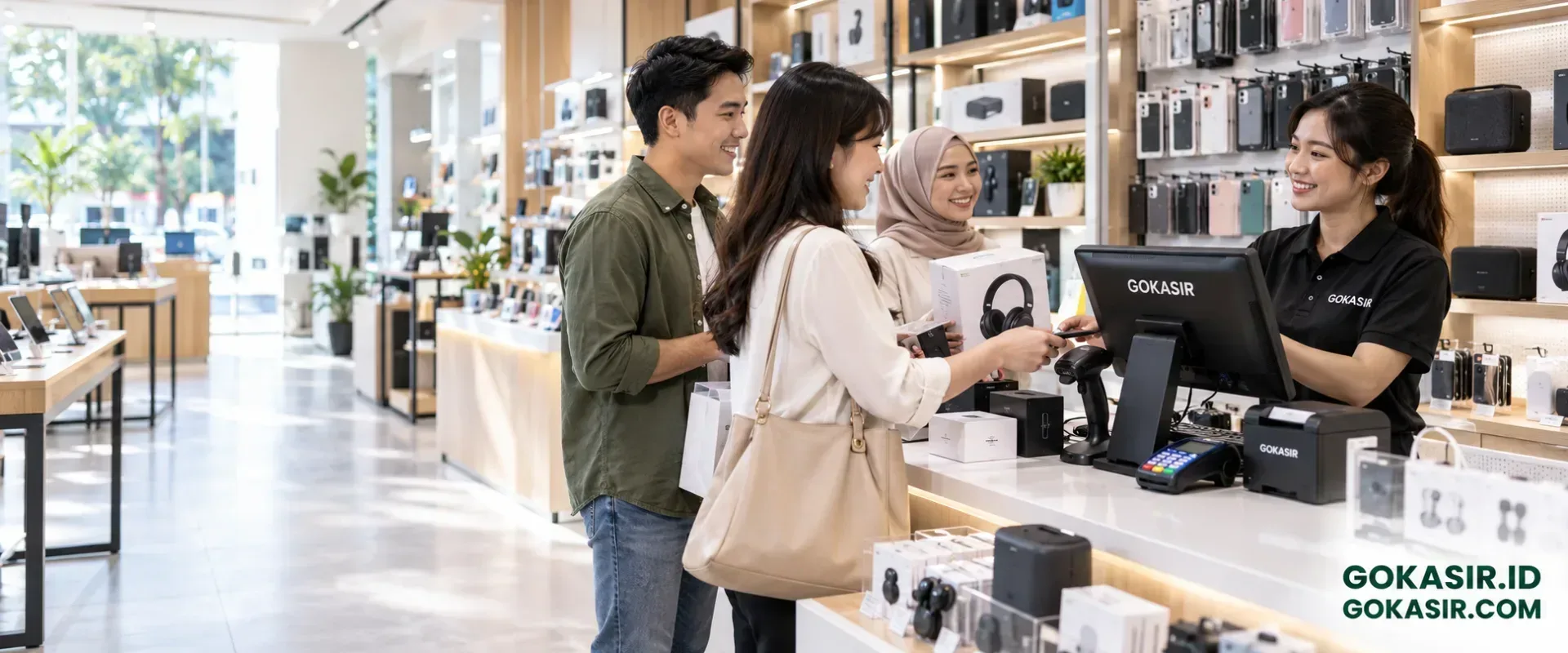Transaksi produk bernilai tinggi tetap tercatat dengan jelas — solusi GOKASIR aplikasi kasir POS
